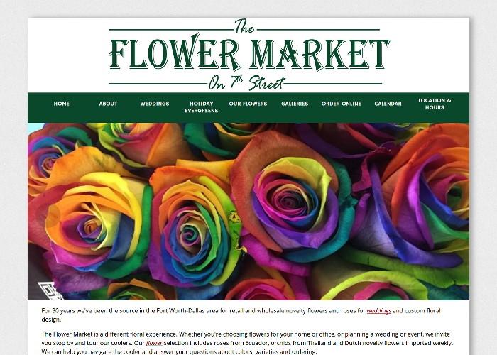 The Flower Market on 7th Street | Smat Web Design